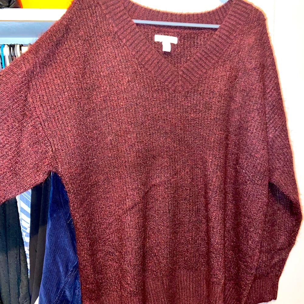 Burgundy sweater